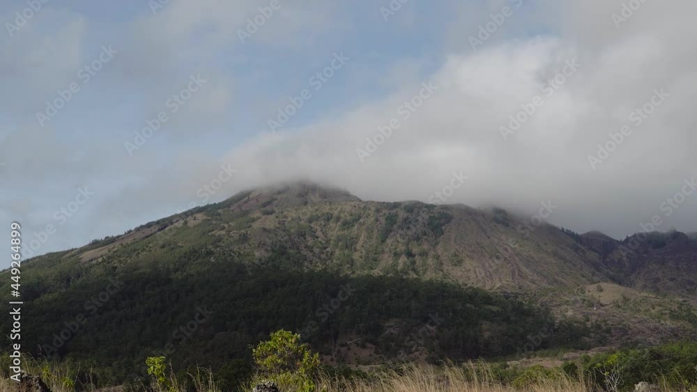 Landscape of Batur volcano on Bali island, Indonesia. Mountain landscape. Travel concept. Landscape of Batur volcano on Bali island, Indonesia. Mountain landscape. Travel concept.