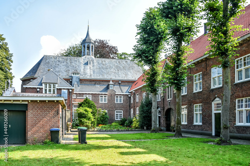 Uden. The courtyard of the Birgittine monastery, or Abbey 