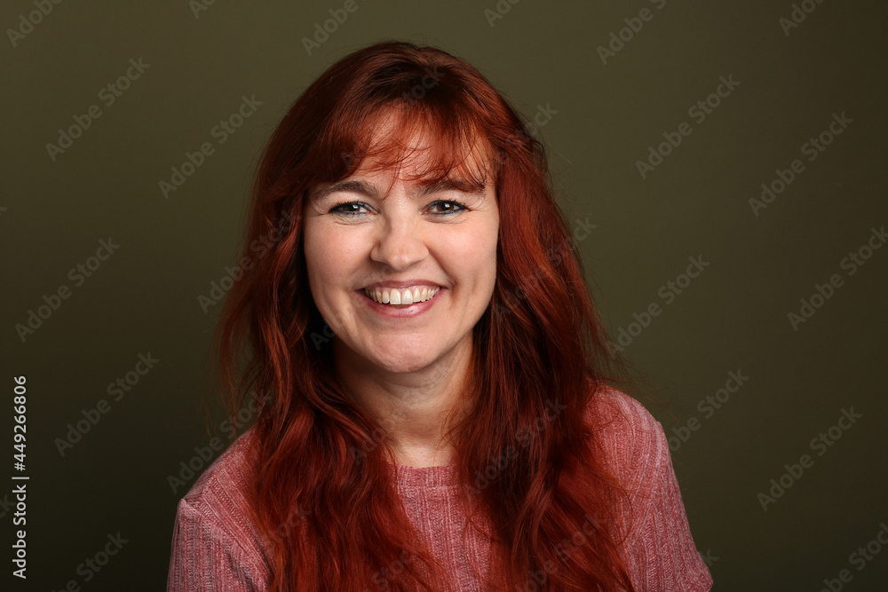 Beautiful woman in front of a white background Beautiful woman in front of a white background