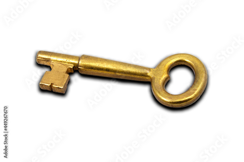 Golden Key - white background