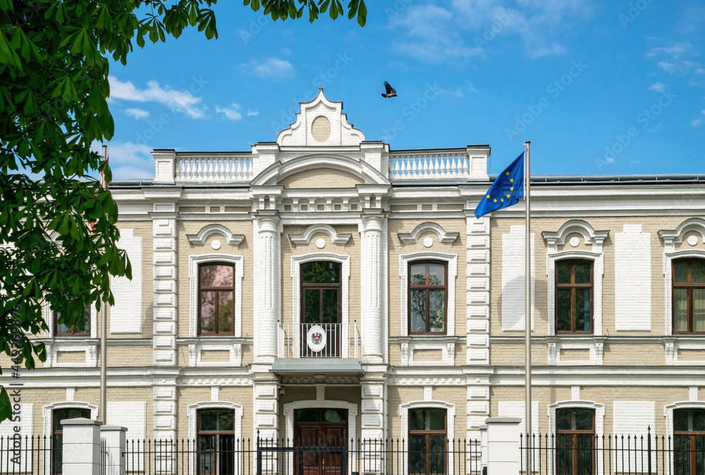 Obraz premium Ancient building of the Austrian embassy in Kiev, Ukraine
