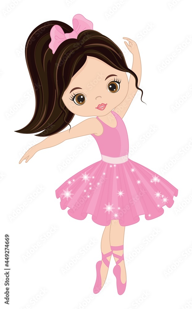 Vector Beautiful Ballerina Dancing. Vector Ballerina Vector Beautiful Ballerina Dancing. Vector Ballerina