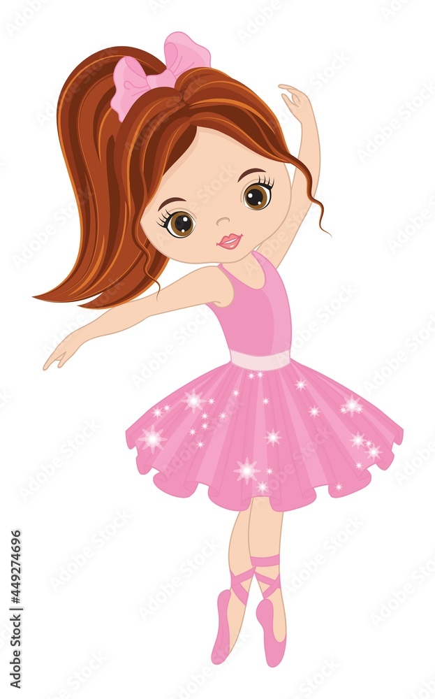 Vector Beautiful Ballerina Dancing. Vector Ballerina Vector Beautiful Ballerina Dancing. Vector Ballerina