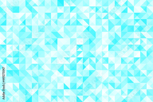 Polygonal blue mosaic background. Abstract low poly vector illustration. Triangular pattern, copy space. Template geometric business design with triangle for poster, banner, card, flyer