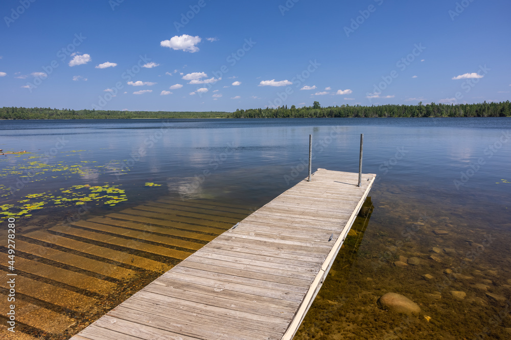 Boat Dock and Ramp On Lake Coon Boat Dock and Ramp On Lake Coon