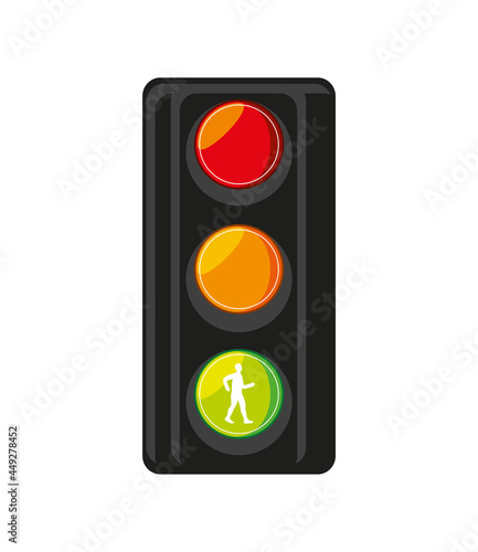 traffic lights green pedestrian