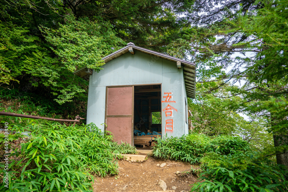 栃木県日光市の男体山に登山している風景 A view of climbing Mt. Ottai in Nikko City, Tochigi Prefecture. 栃木県日光市の男体山に登山している風景 A view of climbing Mt. Ottai in Nikko City, Tochigi Prefecture.