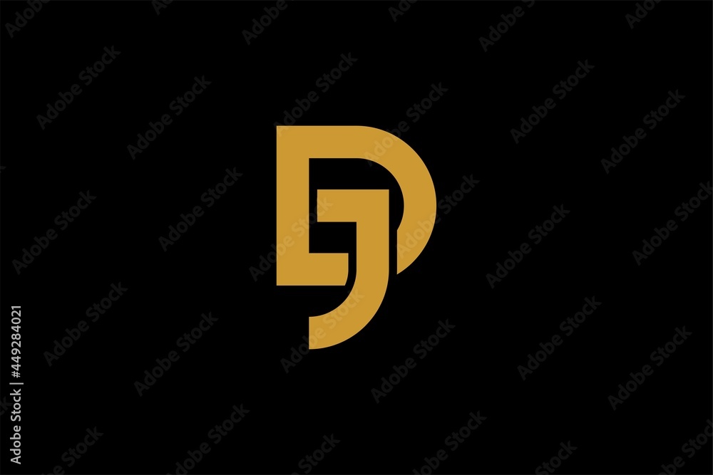 Letter JD logo design vector. Letter JD logo design vector.