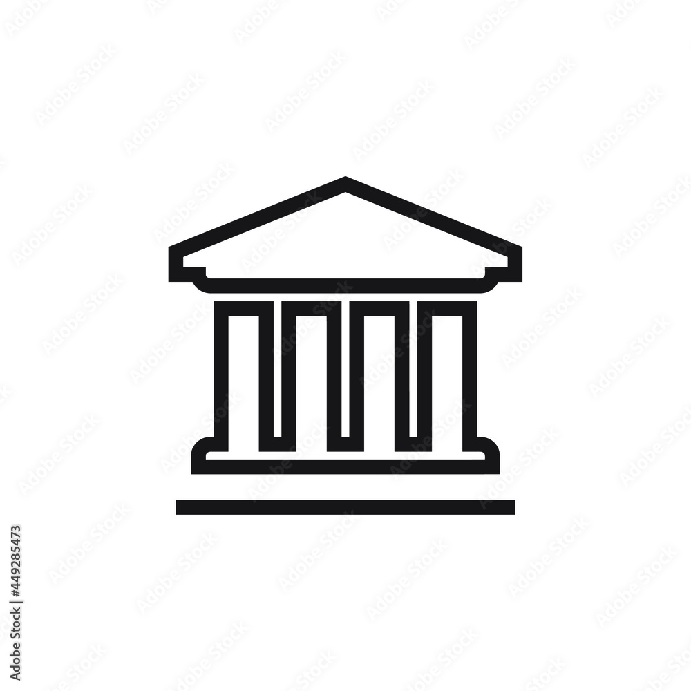 simple bank icon 