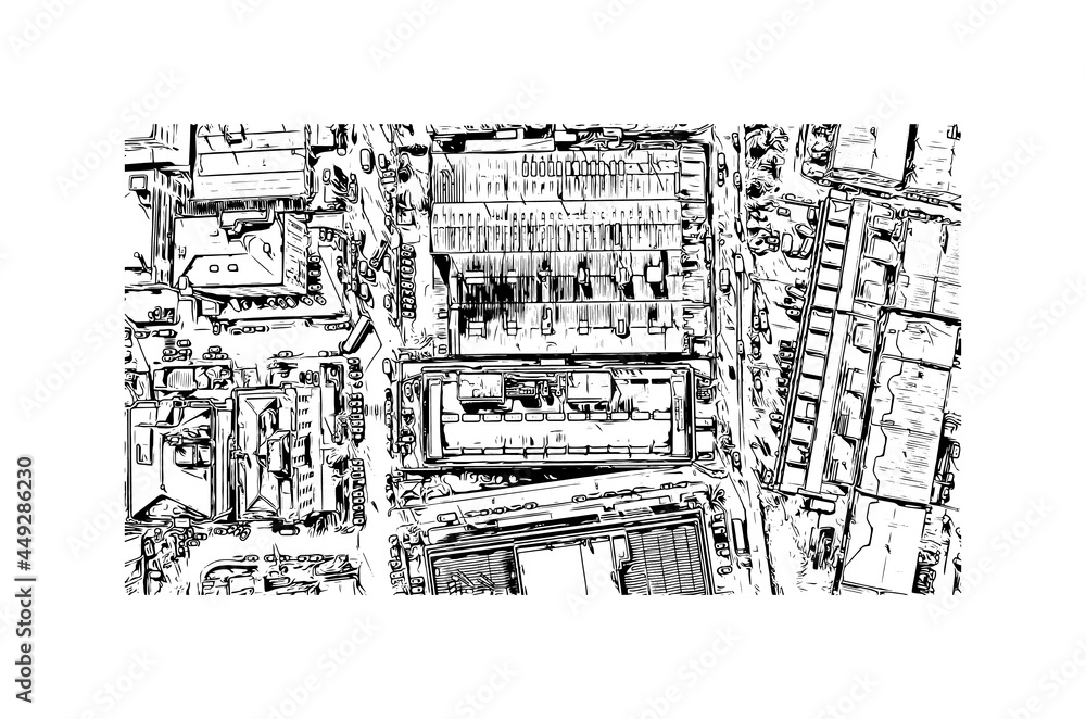 Building view with landmark of Istanbul is a major city in Turkey. Hand drawn sketch illustration in vector. Building view with landmark of Istanbul is a major city in Turkey. Hand drawn sketch illustration in vector.