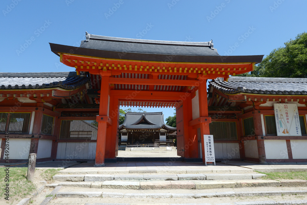 石清水八幡宮　頓宮殿南門　京都府八幡市