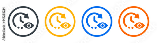 Predict, forecast, expect icon vector illustration
