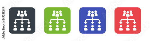 Marketing segmentation icon vector illustration.