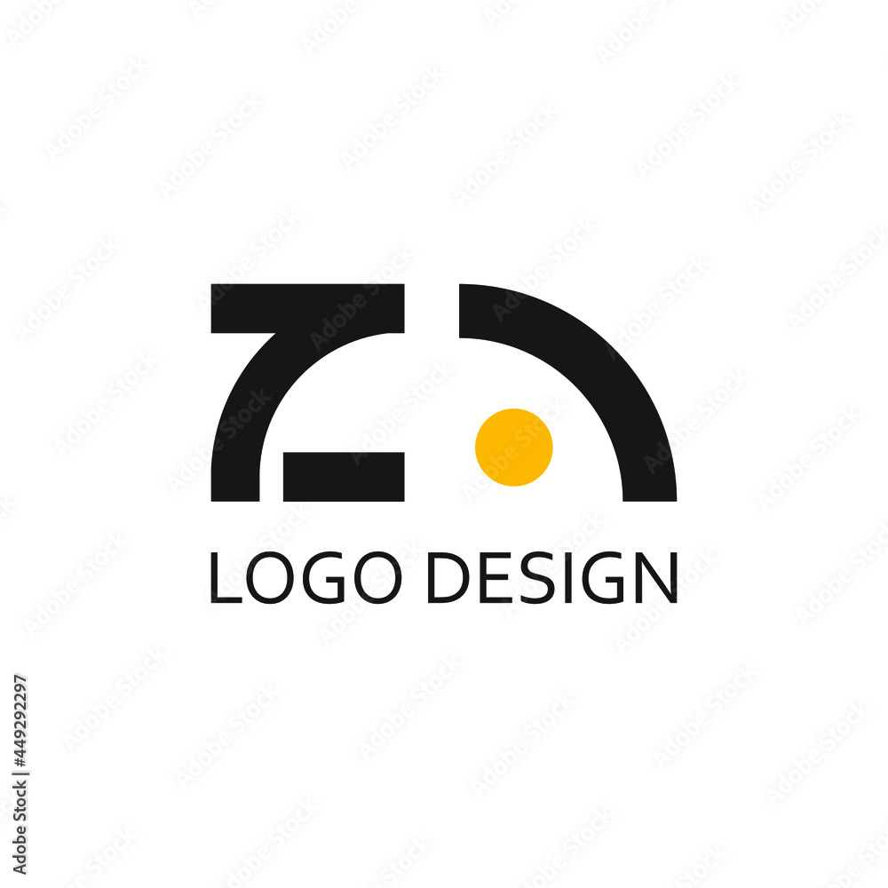 Letter za for logo company design - obrazy, fototapety, plakaty 