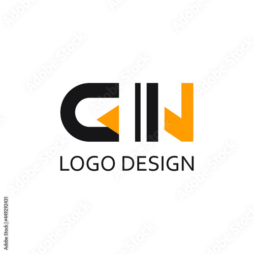 Letter gn for logo company design photo