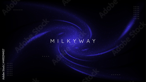 abstract outer space background with glowing particles