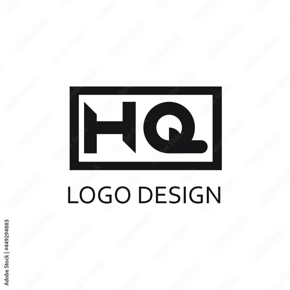 Letter hq for logo company design