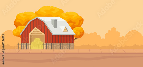 Hand drawn autumn background