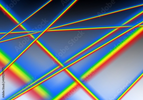 many mini rainbow on blue white gradient  background