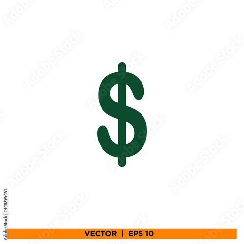 Icon vector graphic of dollar 