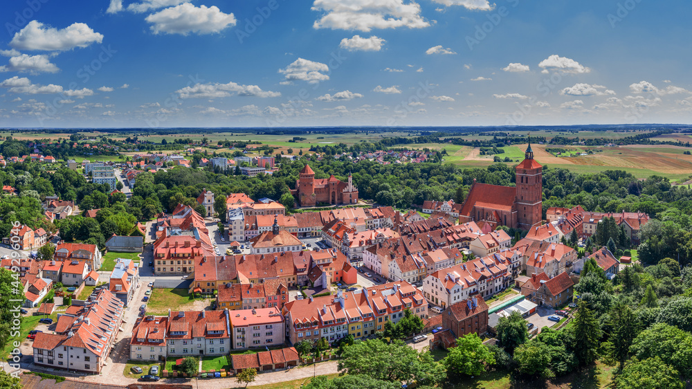 Obraz premium Reszel-miasto w województwie Warmińsko Mazurskim