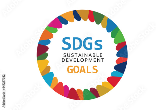 SDGs　文字デザイン　カラフルなロゴ