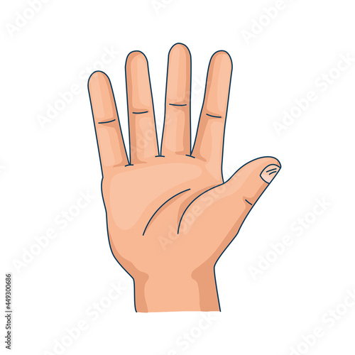 cute hand open