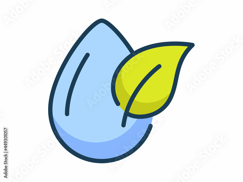 ecology environment clean energy nature water single isolated icon with filled line style