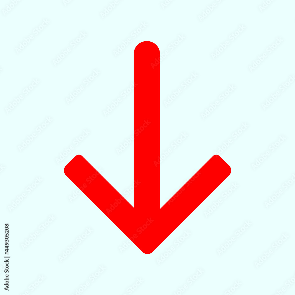 Red arrow icon vector Red arrow icon vector