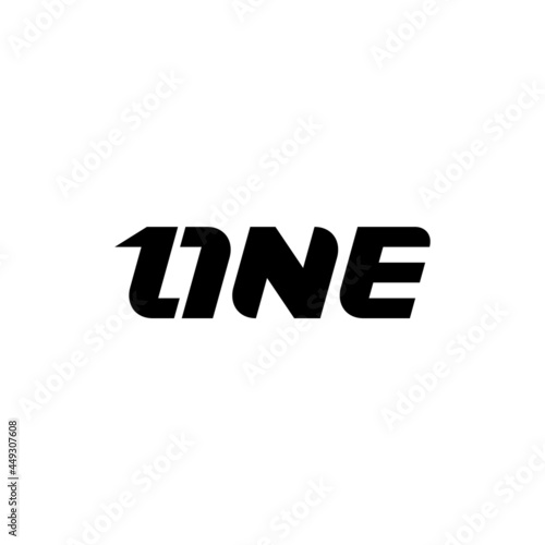 Number one initial letter, business logo design.