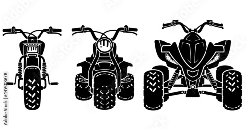 All Terrain Vehicle or ATV Variation, Front View Set