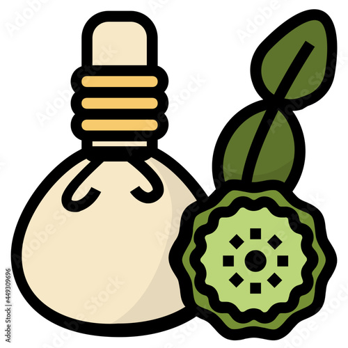 herbal line icon