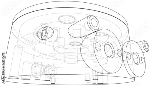 Abstract industry object concept. Vector
