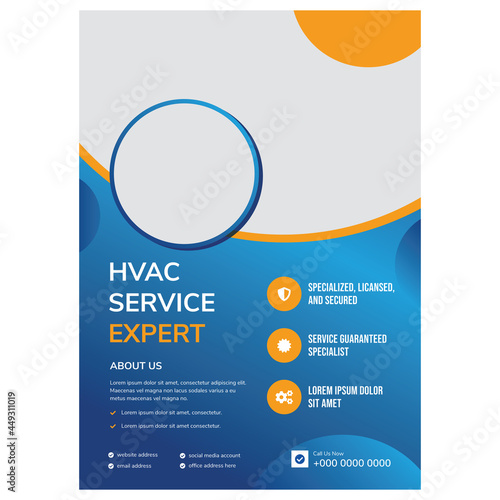 Professional HVAC Services Flyer