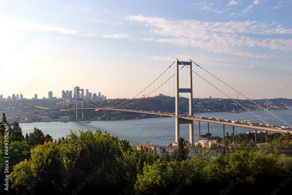 15th July Martyrs Bridge. Bosphorus Bridge. Istanbul, Turkey 15th July Martyrs Bridge. Bosphorus Bridge. Istanbul, Turkey