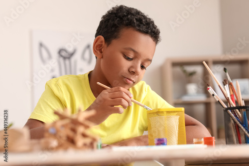 Little African-American boy...