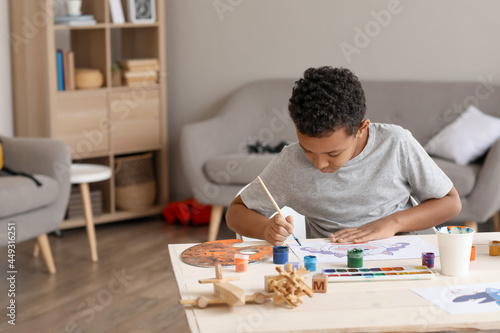 Little African-American boy...