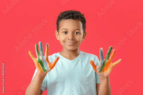 Little African-American boy...
