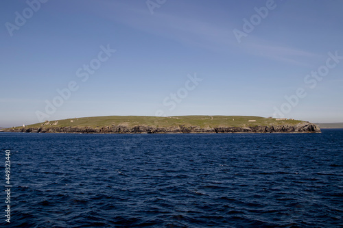 The uninhabited island of Stroma near Orkney in Scotland, UK