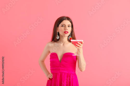 Beautiful young woman with ...