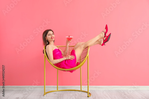 Beautiful young woman with ...