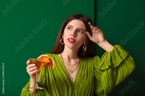 Beautiful young woman with ...