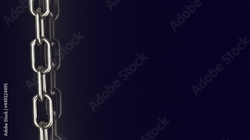 metal chain for business or abstract background concept 3d rendering
