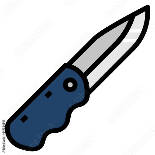 pocketknife line icon