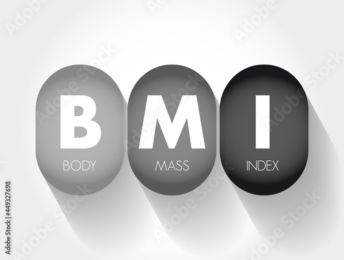 BMI - Body Mass Index acronym, health concept background