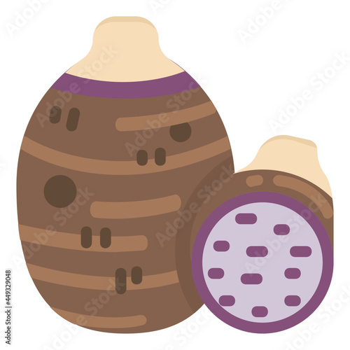 taro flat icon