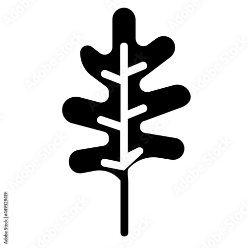 arugula glyph icon