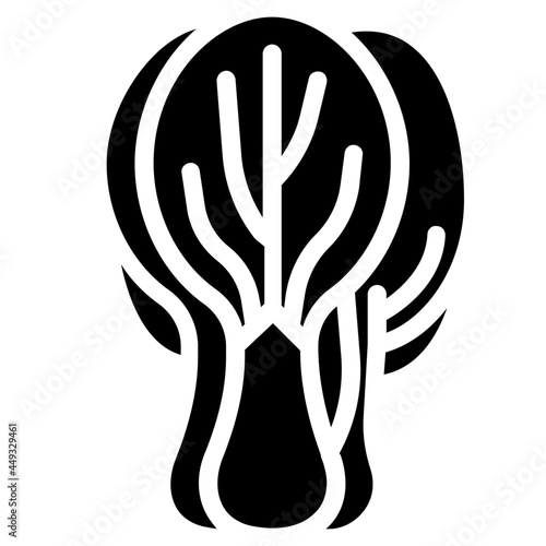 bok choy glyph icon