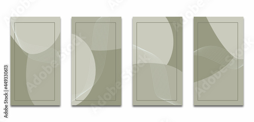  Set abstract modern design for social media story background nowadays, trend story social media background. template illustration 