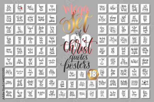 mega set of 100 Christ positive quotes design